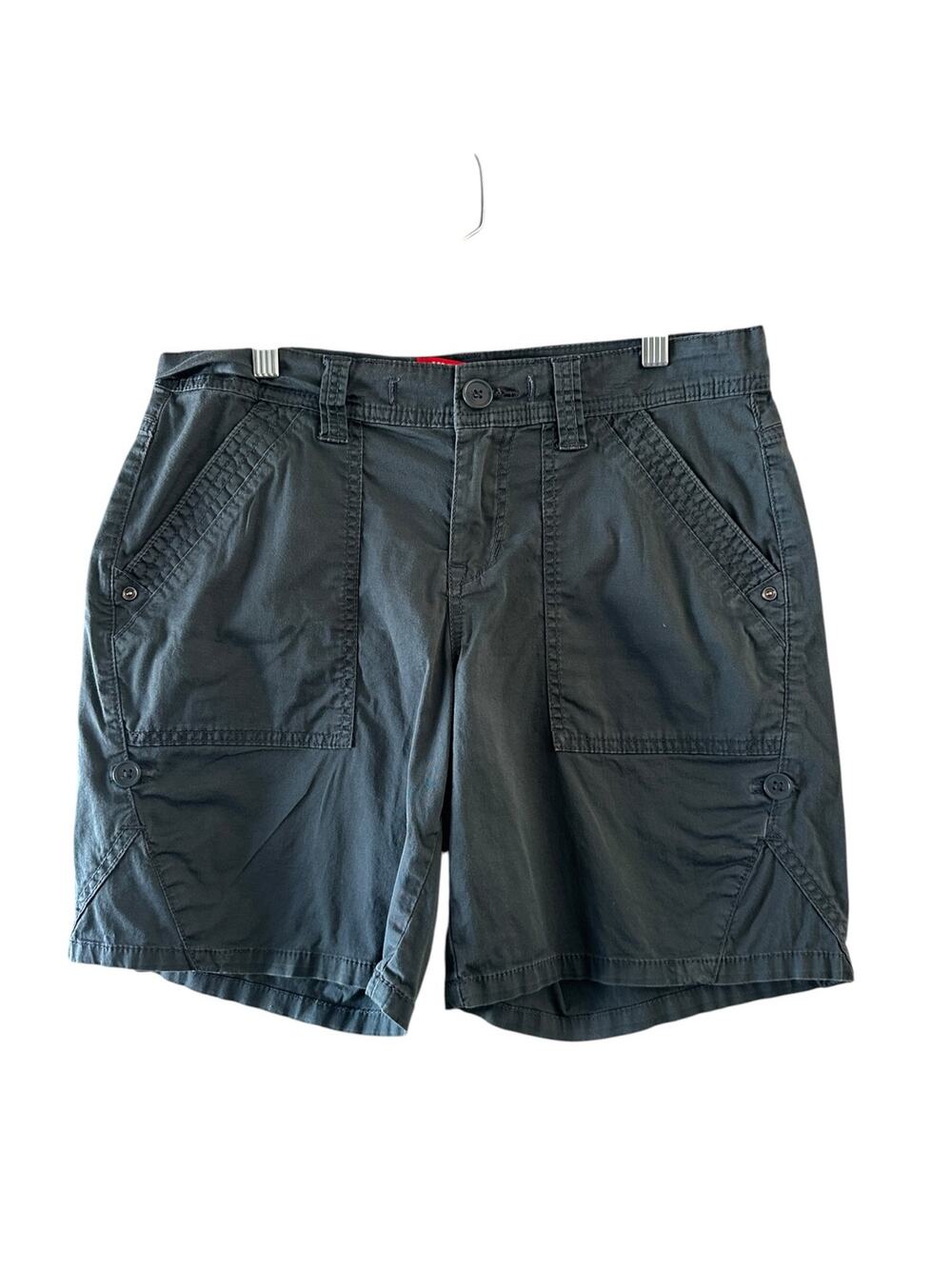 Unionbay Gray Cargo Hiking Shorts Women Sz 4